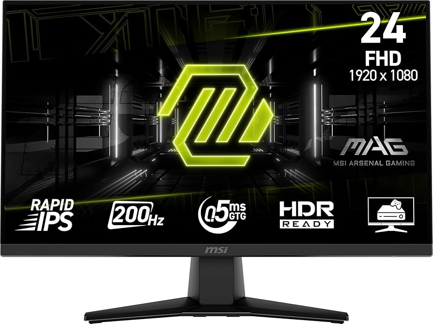 未使用　200hz MSI MAG 242F ゲーミングモニター 24インチ Amazon.co.jp: MSI MAG 242F 24インチ 1920 x 1080 (FHD