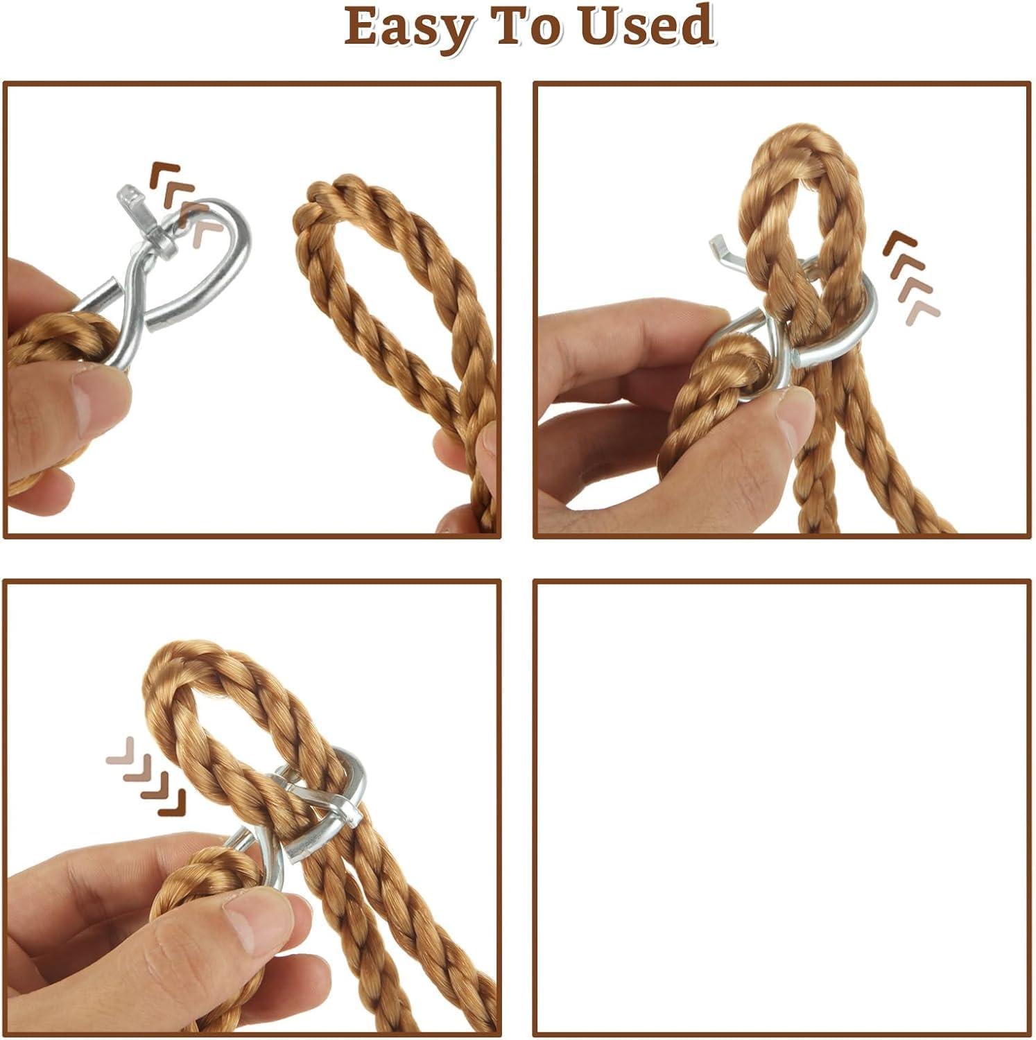 Corde D'extension de Balançoire, Solide et, Sangle de Suspension de Balançoire, Corde de Balançoire d'arbre pour Jardin Extérieur