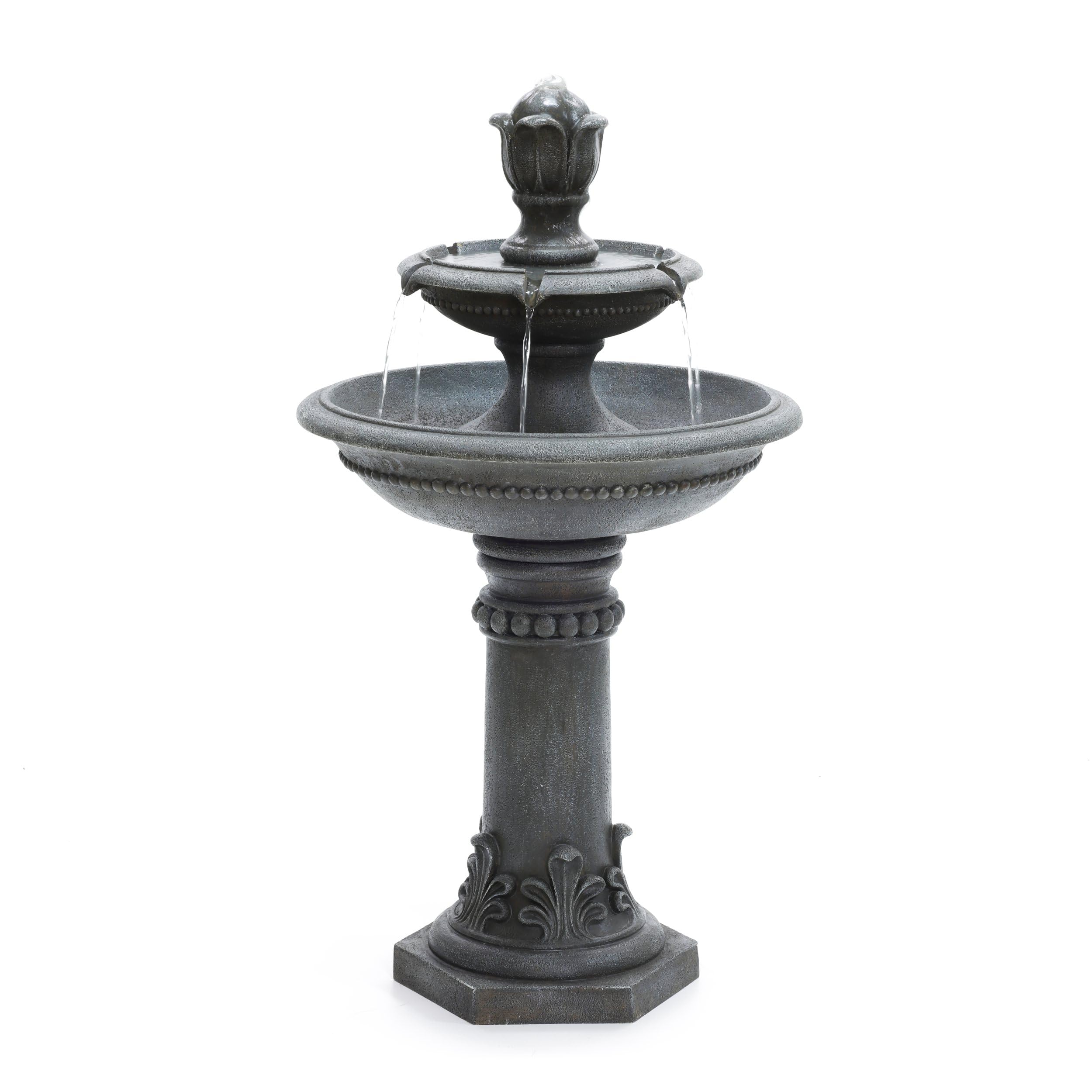 Garden Gear Serenity Two Tier Water Fountain Water FeatureClassic DesignSelf-ContainedPolyresin Construction from B&Q