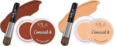BEAUTÉ Conceal It Pot Concealer | With SPF 15 & Vitamin-E For Face Makeup | Shade - (Orange Corrector, 4g) Conceal It Pot Concealer For Face Makeup | Shade - (Pure Beige, 4g)