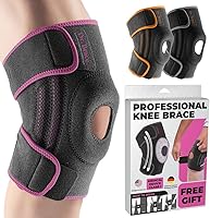Vista 16 de DR. BRACE ELITE - Rodillera con estabilizadores laterales y almohadillas de gel para la rótula, máximo soporte para dolor de rodilla y recuperación