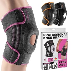DR. BRACE ELITE Knee Brace with Side Stabilizers & Patella Gel Pads for Maximum Knee Pain Support and fast recovery for men and women-Please Check How To Size Video (X-Large, Orion)