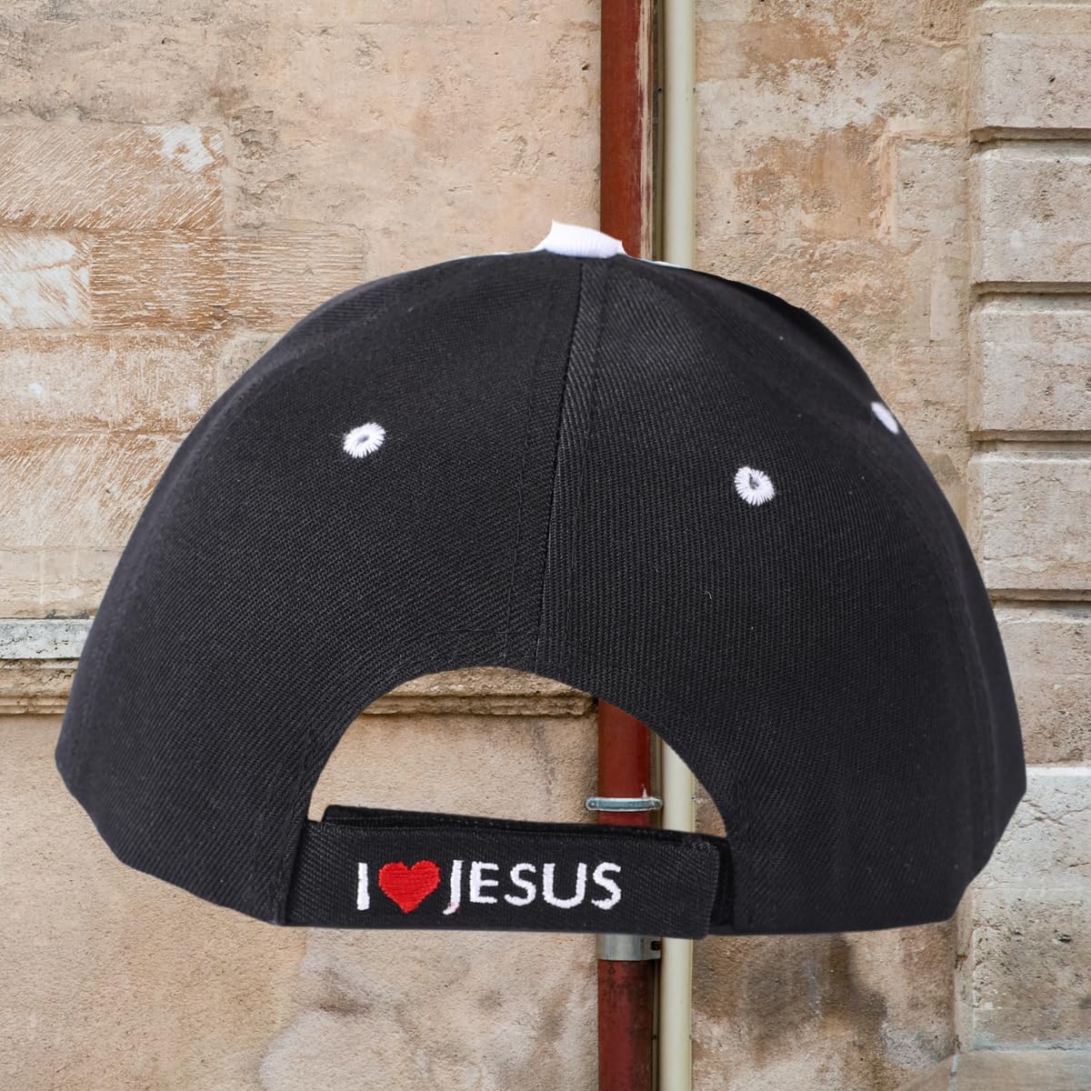 Forgiven | Black Christian Hats for Men Womens Baseball Hat | One Size Adjustable Velcro Strap Baseball Cap | Inspirational Dad Hats for Christians