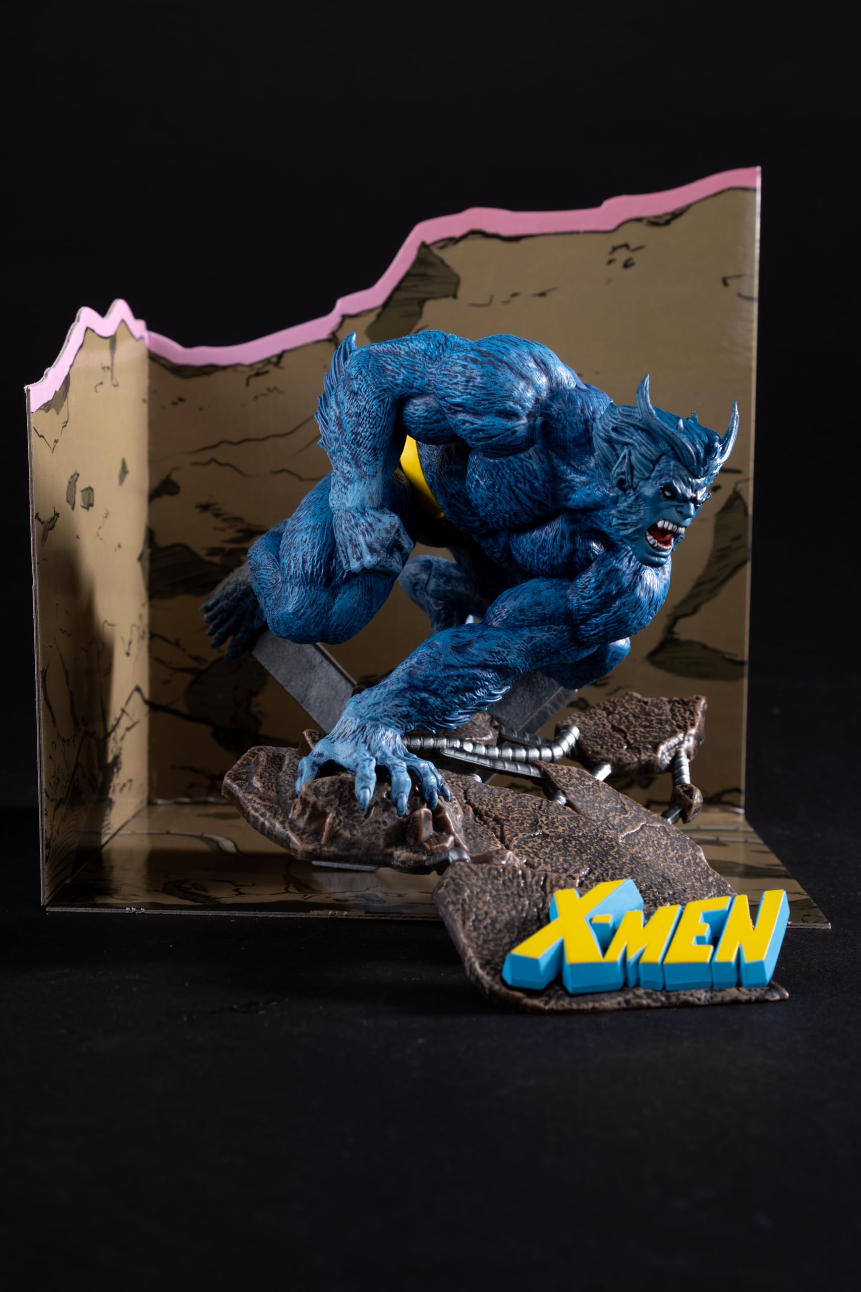 McFarlane Marvel Beast - Juguetes coleccionables a Escala 1:10 con Escena (X-Men #1)