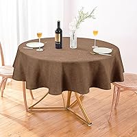 Vista 71 de AUSSPVOCT 2 manteles de lino texturizado para mesa rectangular, 52 x 70 pulgadas, mantel rectangular impermeable, lavable, tela para mesa