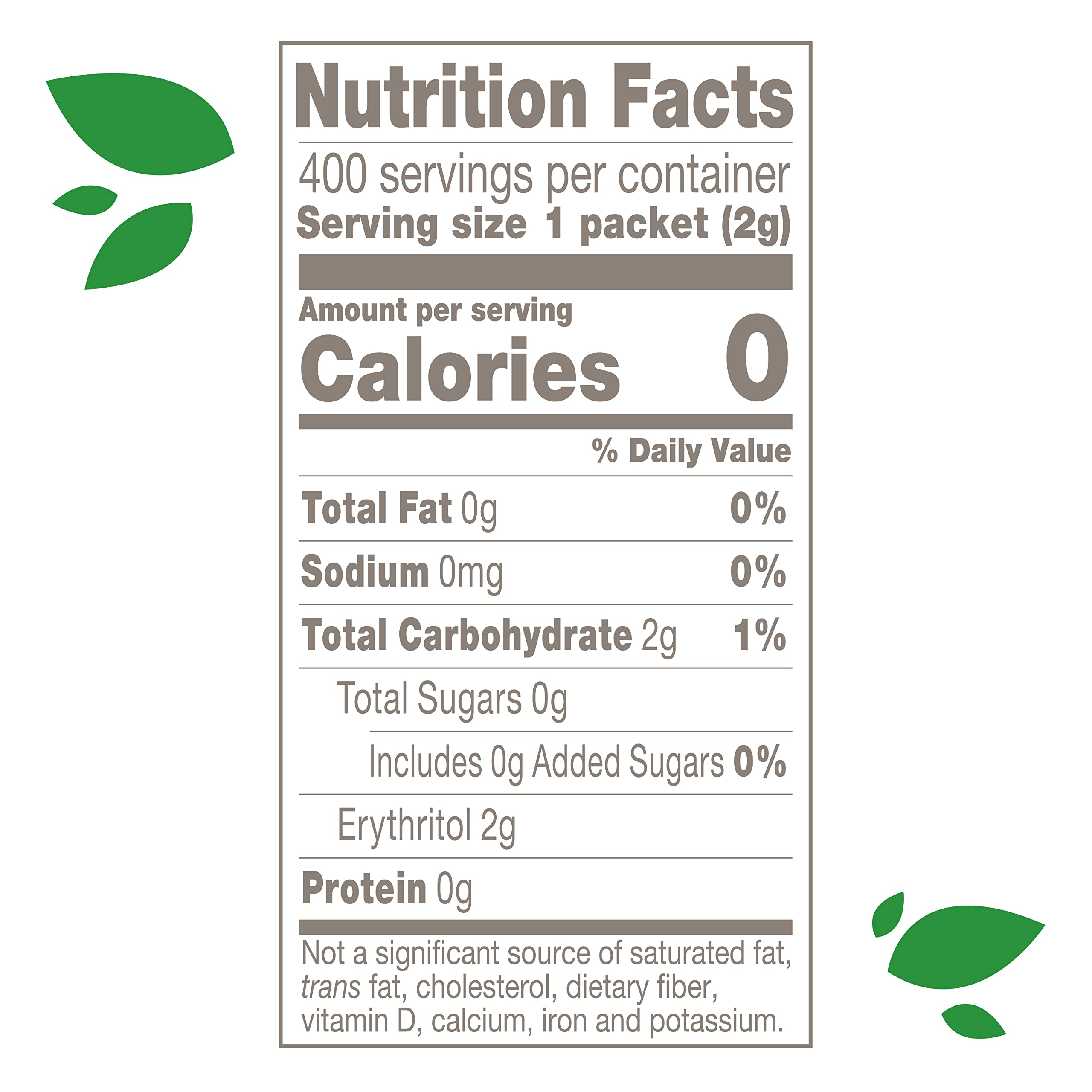 Sweetener, 400 Packets (Net.Wt 42.3 oz)