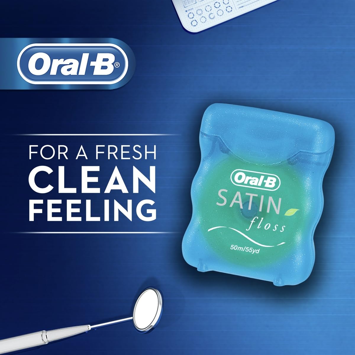 Oral-B Floss 49,4 m raso menta (6 pezzi)