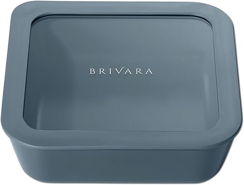 Miniatura 35 de Recipiente de almacenamiento de alimentos de vidrio con recubrimiento cerámico | Sin PTFE, PFOA, PFAS y BPA | Recipiente reutilizable no tóxico para