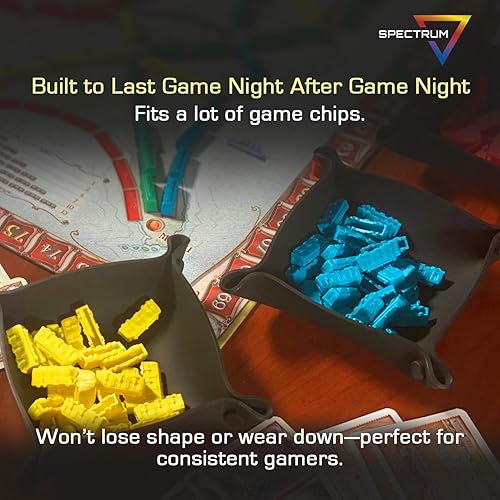 Vista 12 de BCW Spectrum Bit Bandejas – 6 bandejas plegables de silicona para almacenamiento de juegos de mesa