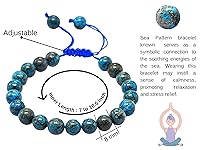 Vista 258 de Amazing Gemstone Yaxaite Bracelet for Women Men's Gifts - Protection Healing Crystal Bracelet - 8mm Gemstone Beaded Adjustable Bracelet Pulseras