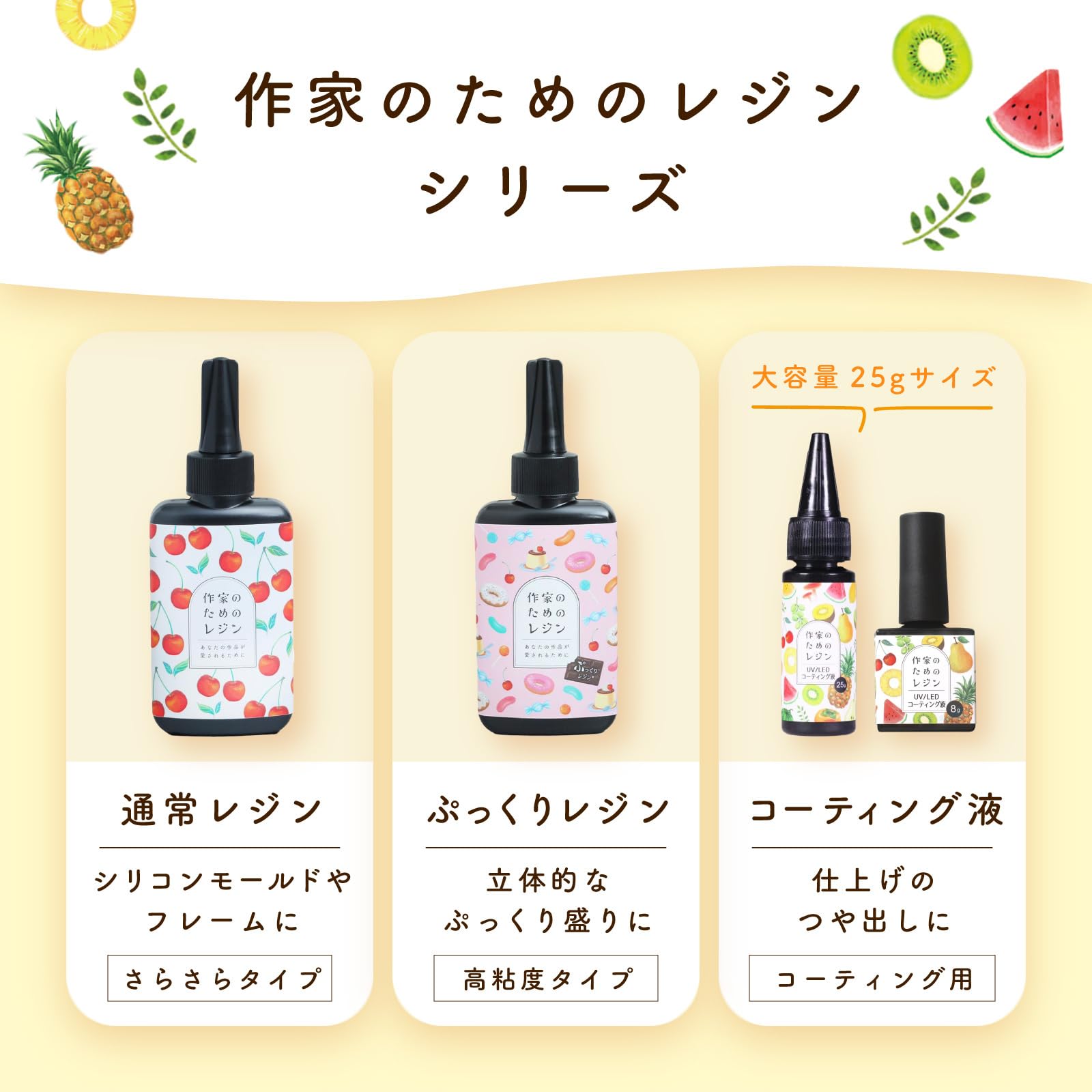 Amazon | レジン コーティング液 25g 作家のためのレジン 大容量 UV