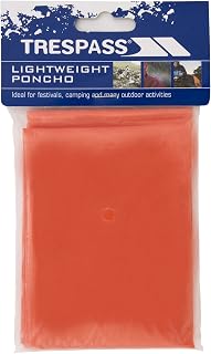 Trespass Mens Drylite Emergency Lightweight Waterproof Rain Poncho
