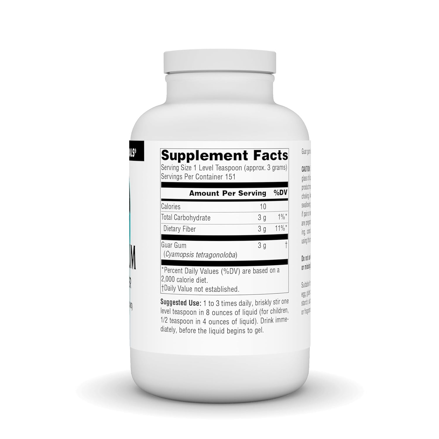 Pó de Goma Guar Source Naturals - 454 g para Saúde Ideal - Imagem 2