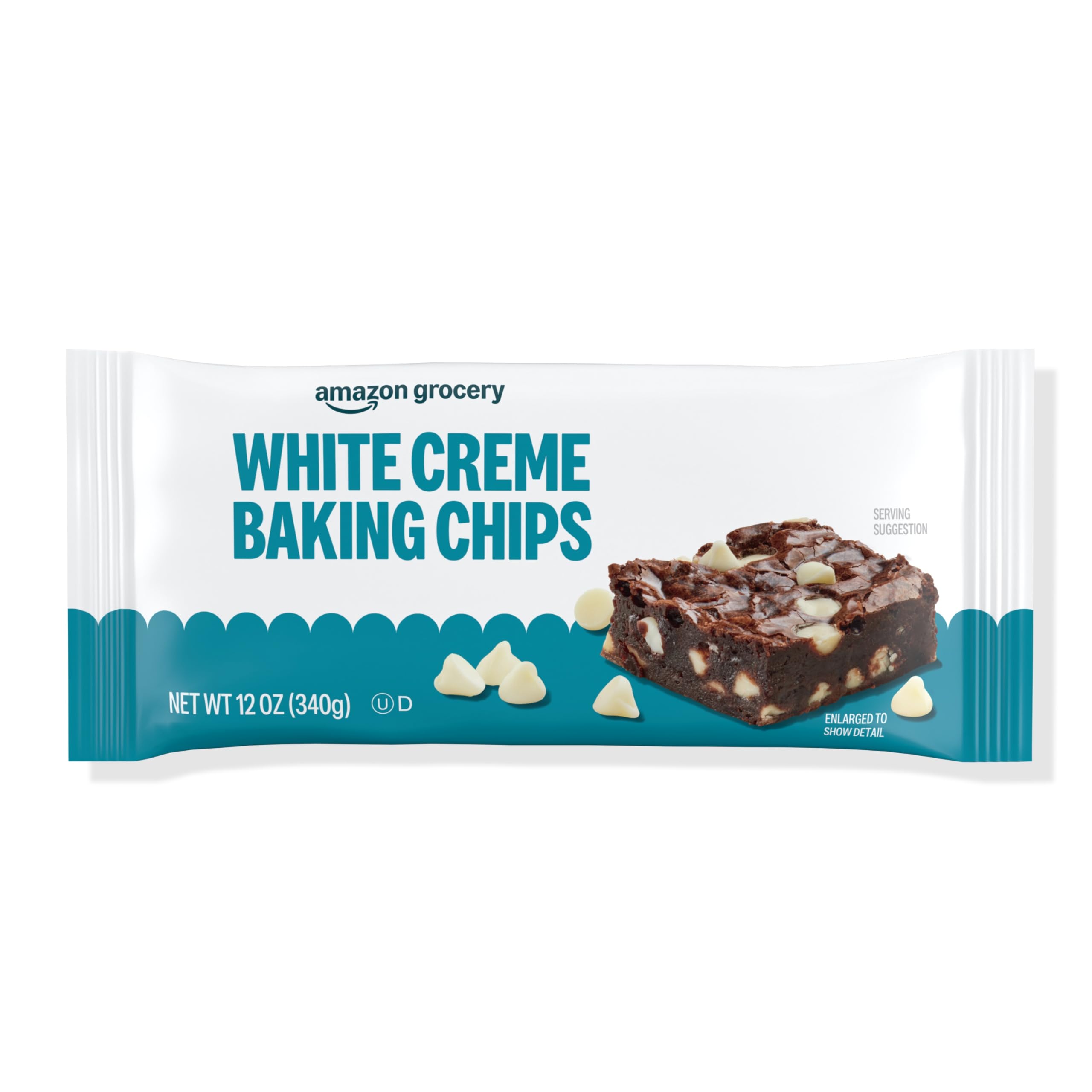 Amazon Grocery, White Creme Baking Chips, 12 Oz