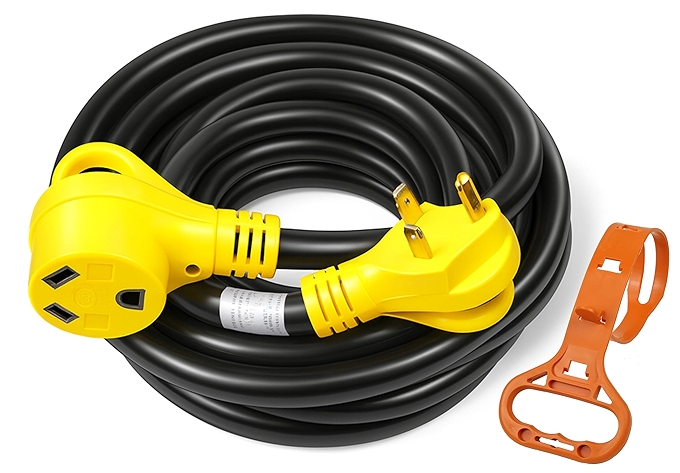 PEAKTOW PTR0111 30安 RV延长电缆 供电线带LED指示灯和手柄