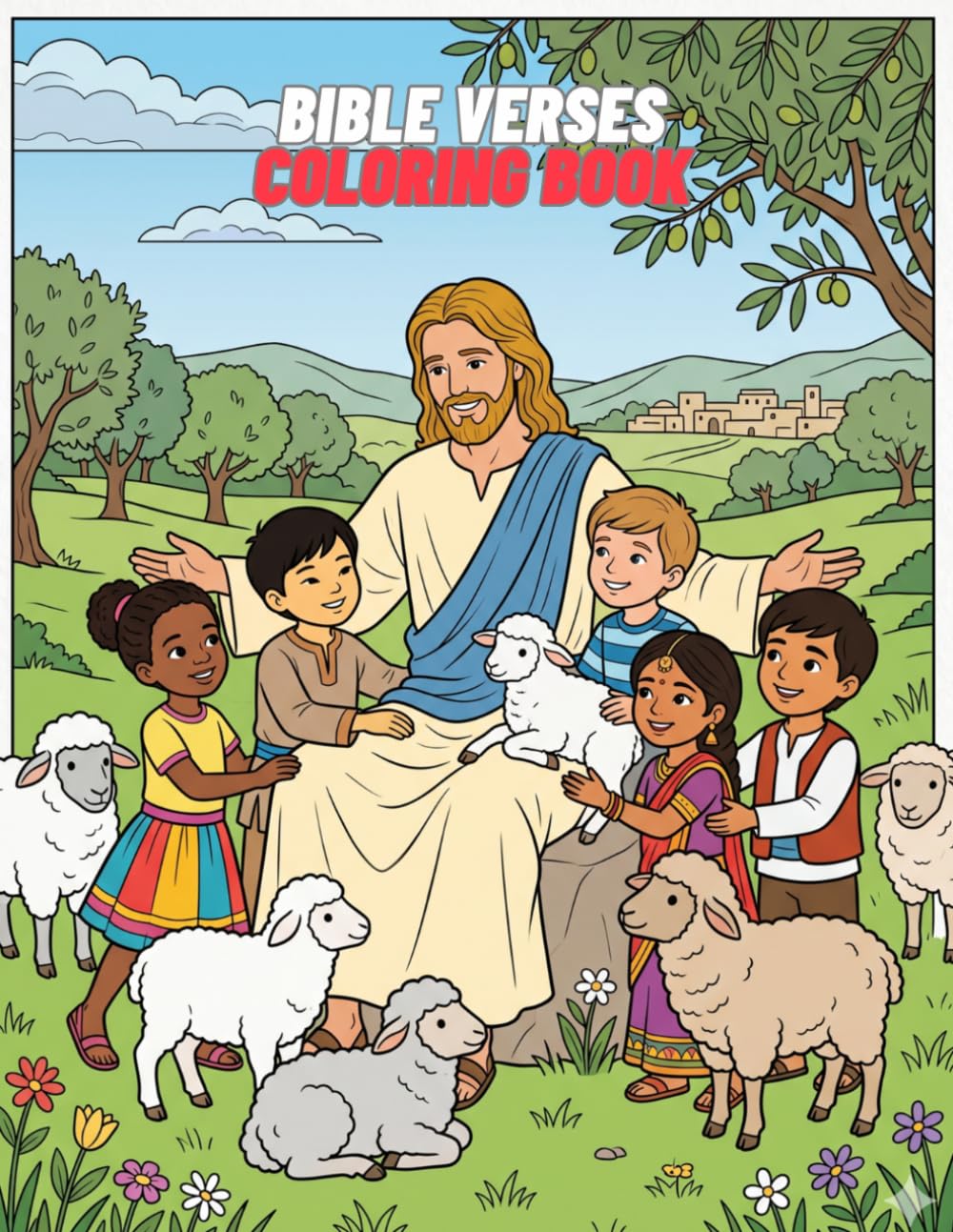 Bible Verses: Coloring Book
