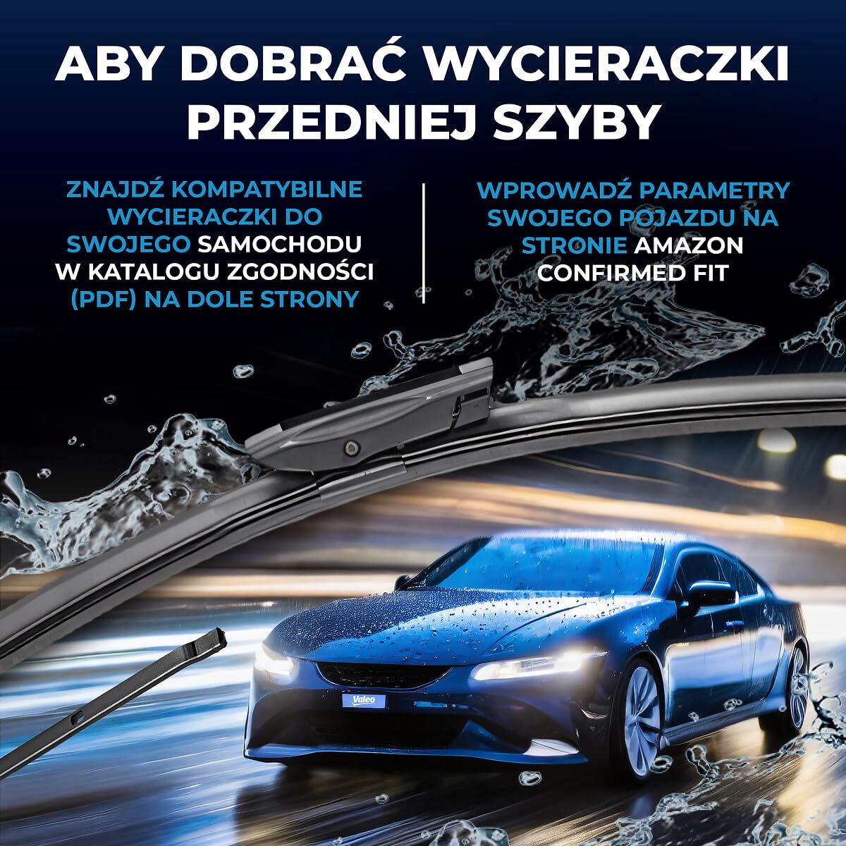 VALEO Silencio Wycieraczki - VF322 - Zestaw Wydajnych, Zapewniajacych Doskonala Widocznosc na Drodze, latwych w Montazu Oryginalnych Plaskich Wycieraczek 600mm/400mm - Przód - Zestaw 2 szt. - 574363