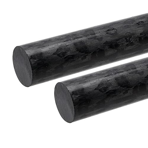 Miniatura 3 de LEXININ Paquete de 2 varillas redondas de copolímero acetal de 2 x 12 pulgadas, varillas de copolímero de plástico de 2.0 x 11.8 in de longitud,