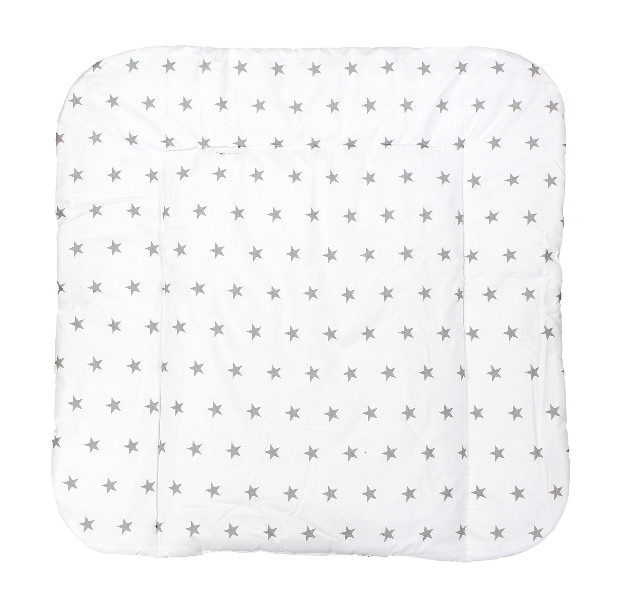 TupTam Materassino per Fasciatoio il cambio Pannolino Bebè, Stelle Bianco, 75 x 85 cm