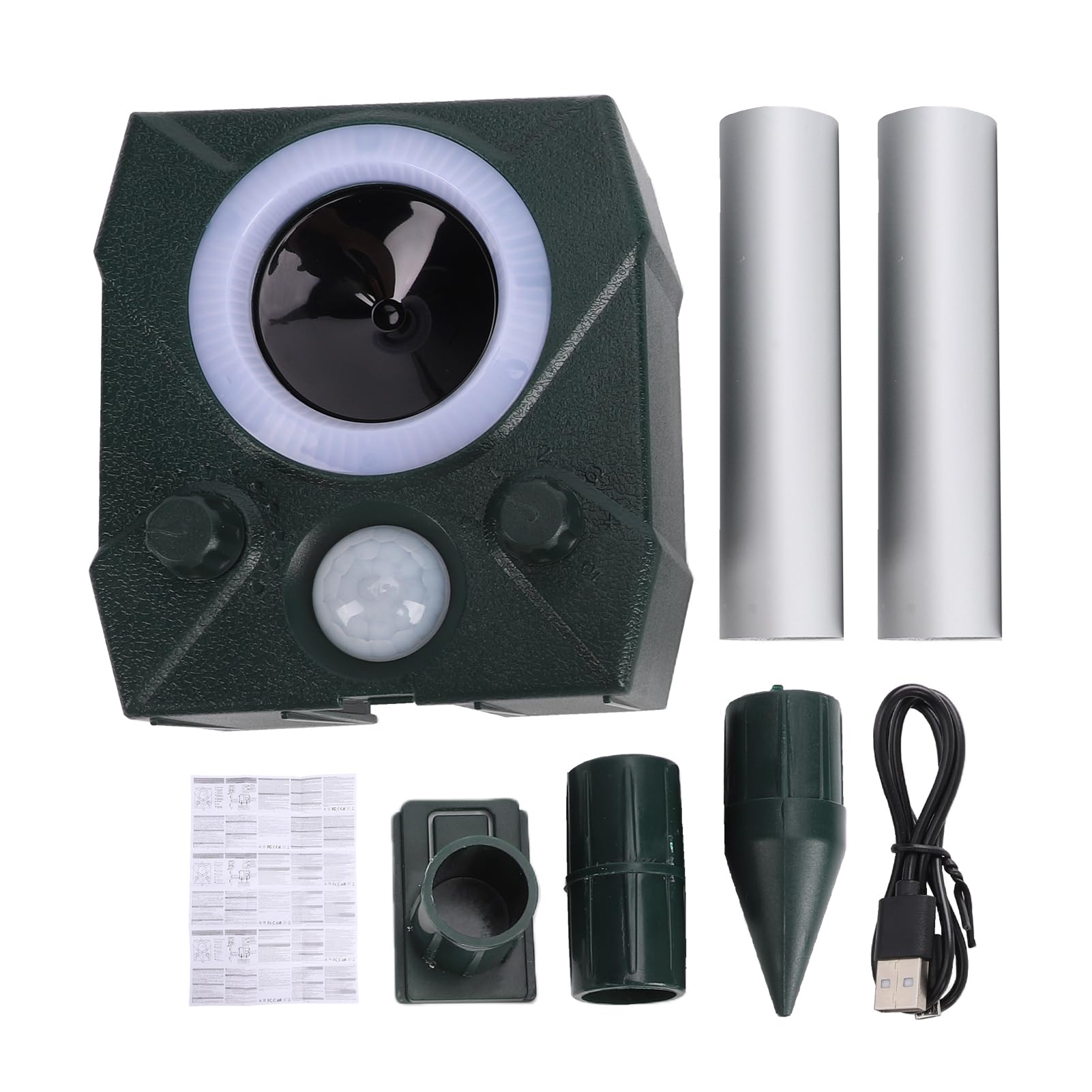 Repelente ultrasónico de animales exterior con sensor PIR Sxhlseller