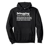 Funny Coder and IT Programmer Debugging Definition Gift Pullover Hoodie