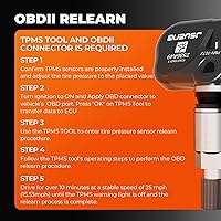 Vista 8 de 1 paquete de sensor del sistema de monitoreo de presión de neumáticos compatible con Toyota Camry Rav4 Highlander Yaris Corolla Lexus, sensor TPMS