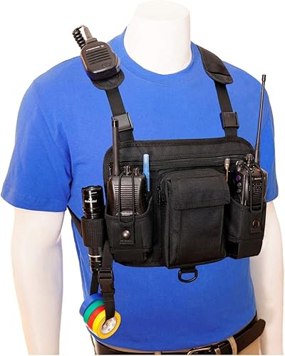 Miniatura 6 de RCH-601D - Funda de radio para el hombro con funda de radio ajustable que se ajustará para adaptarse a una radio de 4-34" hasta 9" de alto.