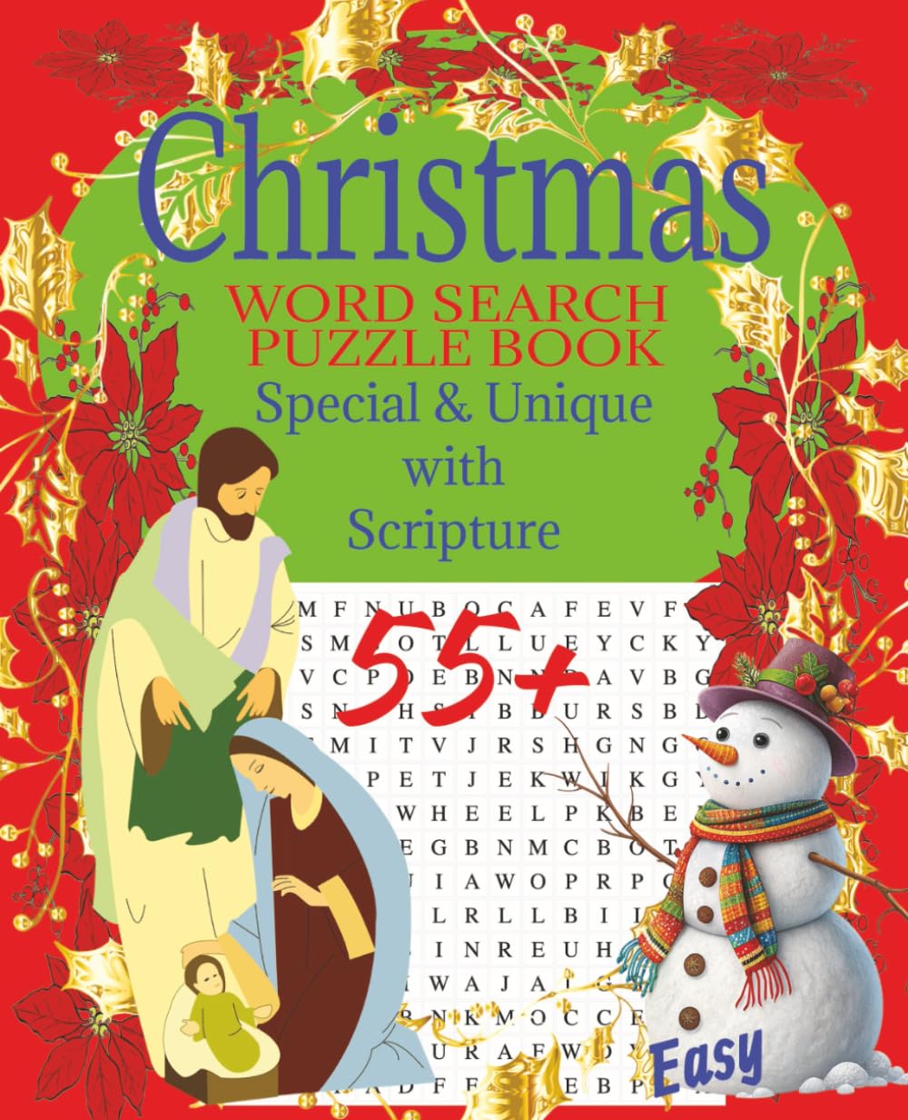 Christmas Word Search Puzzle Book: Special & Unique with Scripture