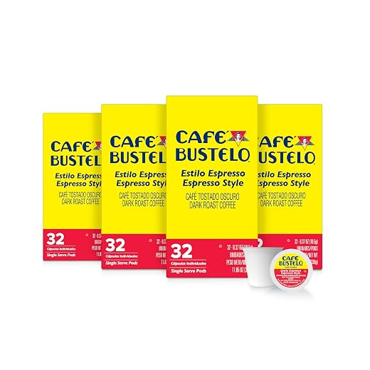 Café Bustelo Espresso-Style Dark Roast Coffee Pods, Bulk 128 Count