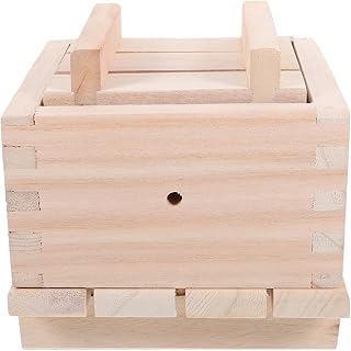 Luxshiny Wooden Tofu Mold 6.45X6.37X5.31 Inch Homemade Tofu Maker Diy Press Kitchen Tool for Bean Curd Molding
