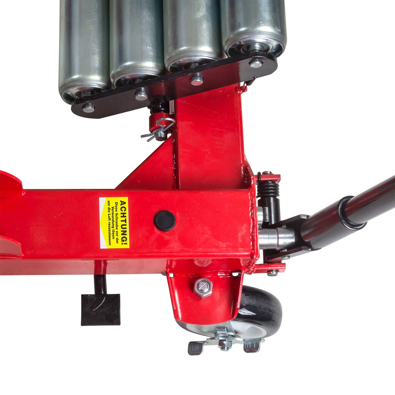 DEMA Reifenwechselhilfe 1200 kg, Reifenmontierhilfe, Radheber, hydraulisch, fahrbar, stabil für LKW, Traktor, Werkstatt
