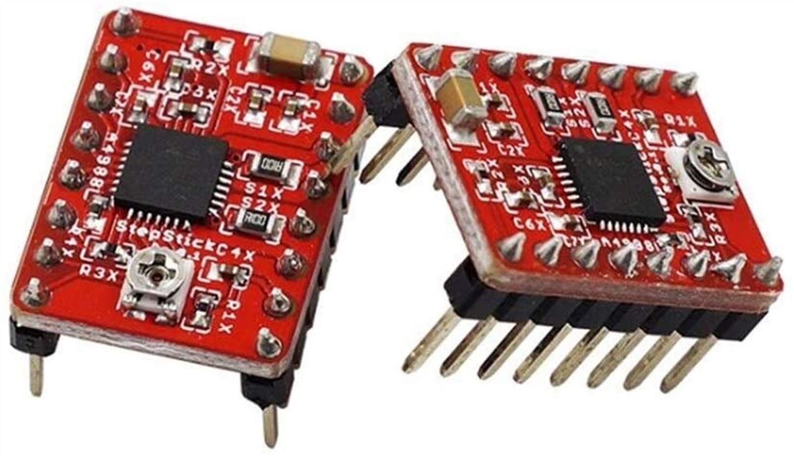 Części drukarki Akcesoria komputerowe, zestaw płyty kontrolera drukarki 3D TFT32 kolorowy ekran dotykowy LCD + płyta główna L z 5 szt. Czerwona płyta sterownicza A4988