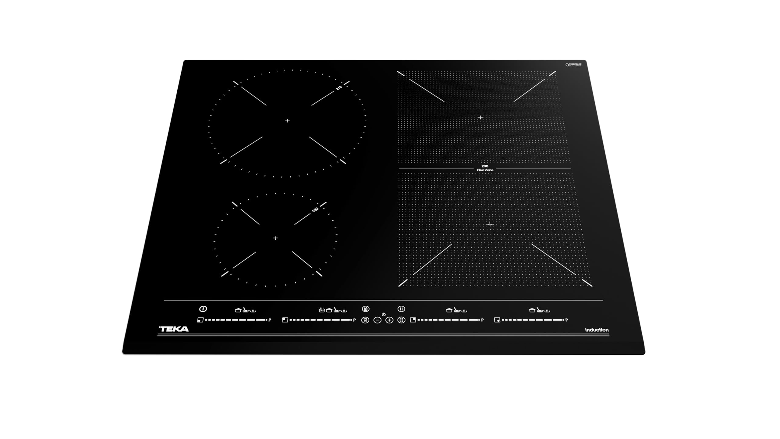 Teka 112510019, Piano cottura a induzione, 60 cm IZF 64440 BK MSP, Black glass