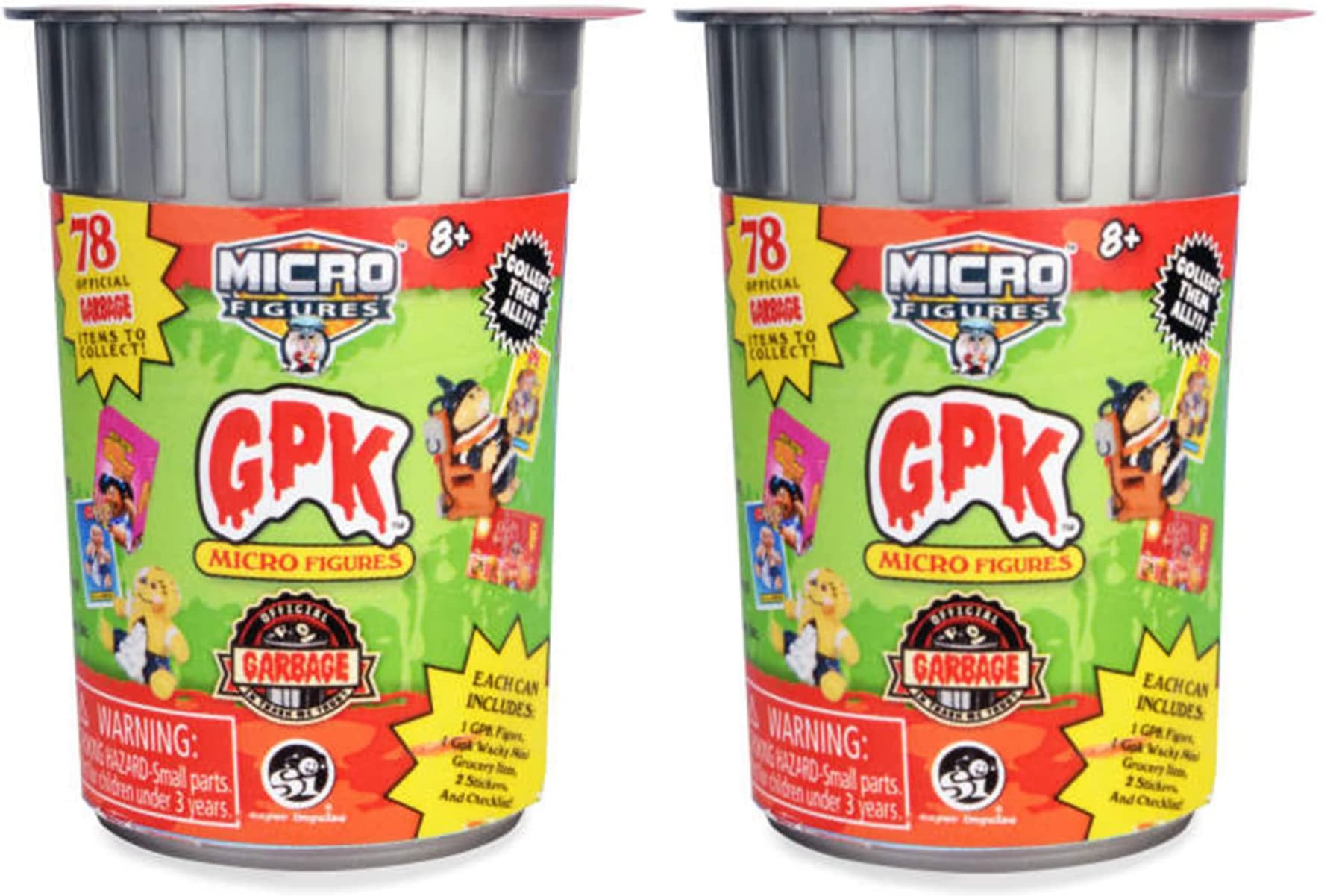 World's Smallest Micro Figures Garbage Pail Kids - 2 Pack