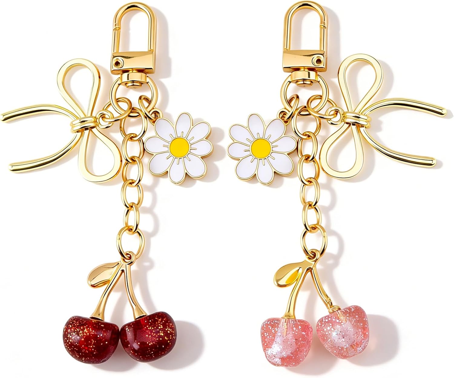 Cherry Bag Charms Keychain Purse Charms For Handbags Cherry Accessories