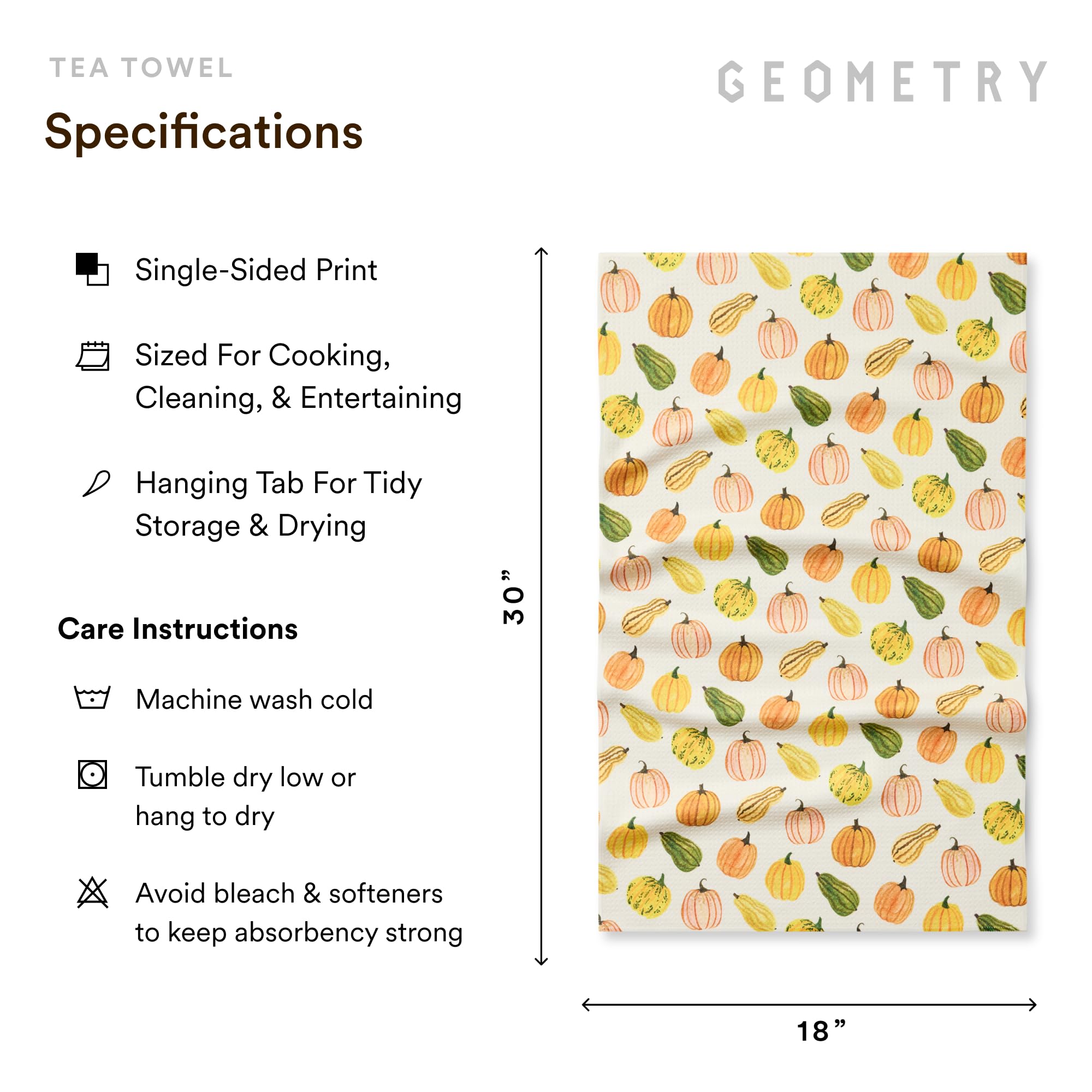 GEOMETRY Harvest Tea Towels - Set of 2 -6