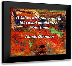 ArtsyQuotes Art Print with Customization Framed or UnFramed Titled: Alexis Ohanian Quote: It takes discipline not to let s...