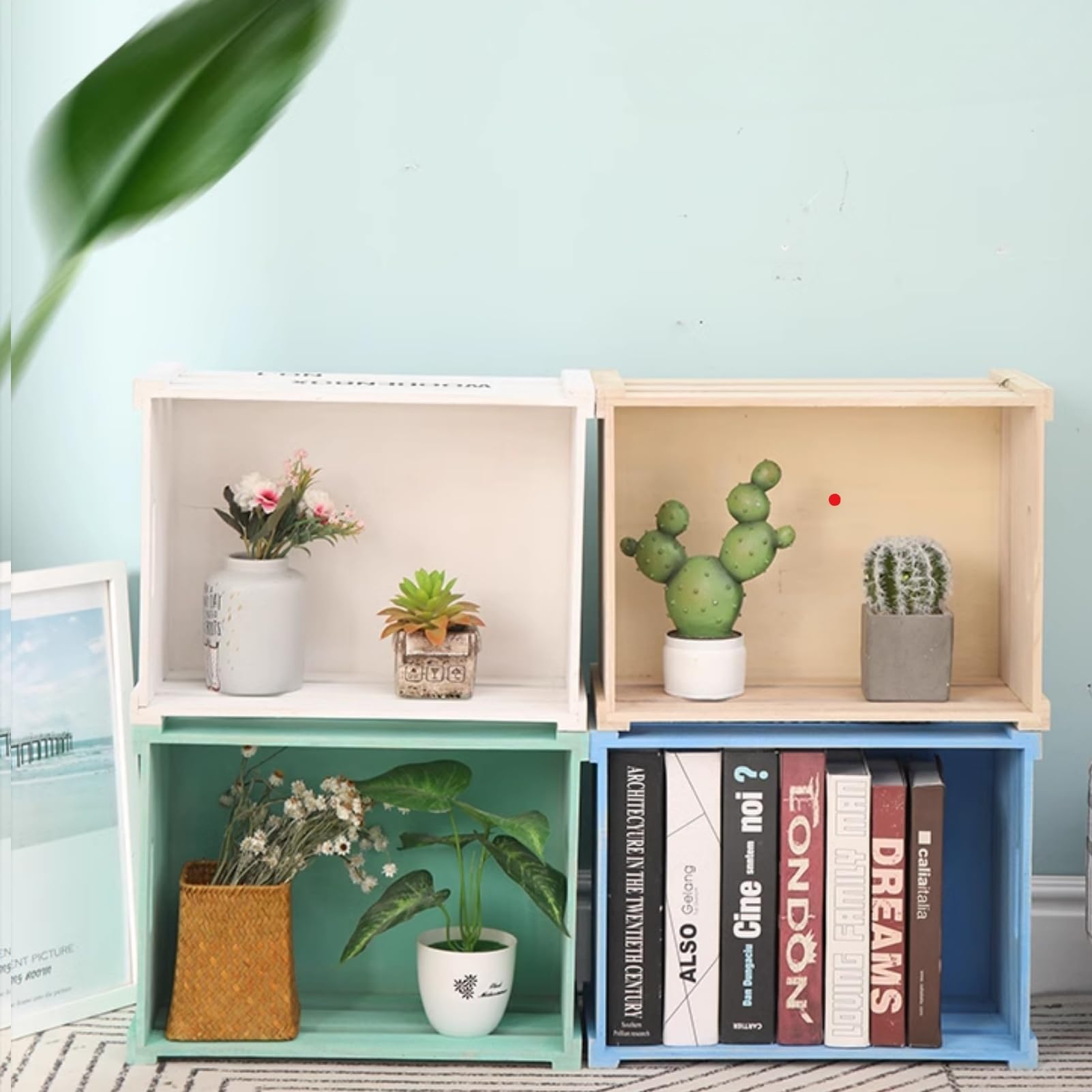 Snapklik.com : Decorative Wood Crates, 3 Pack Nesting Crates Farmhouse ...