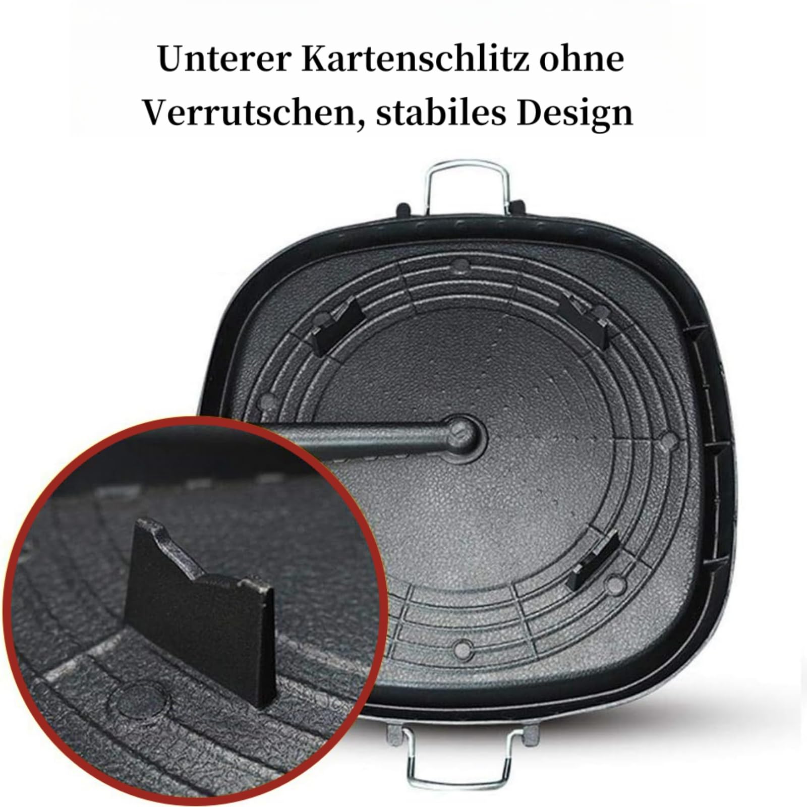 Quadratische Grillpfanne,Gaskocher grillplatte, Grillaufsatz gaskocher camping，Antihaftbeschichtet, Innen- und Außen Grillplatte campingkocher
