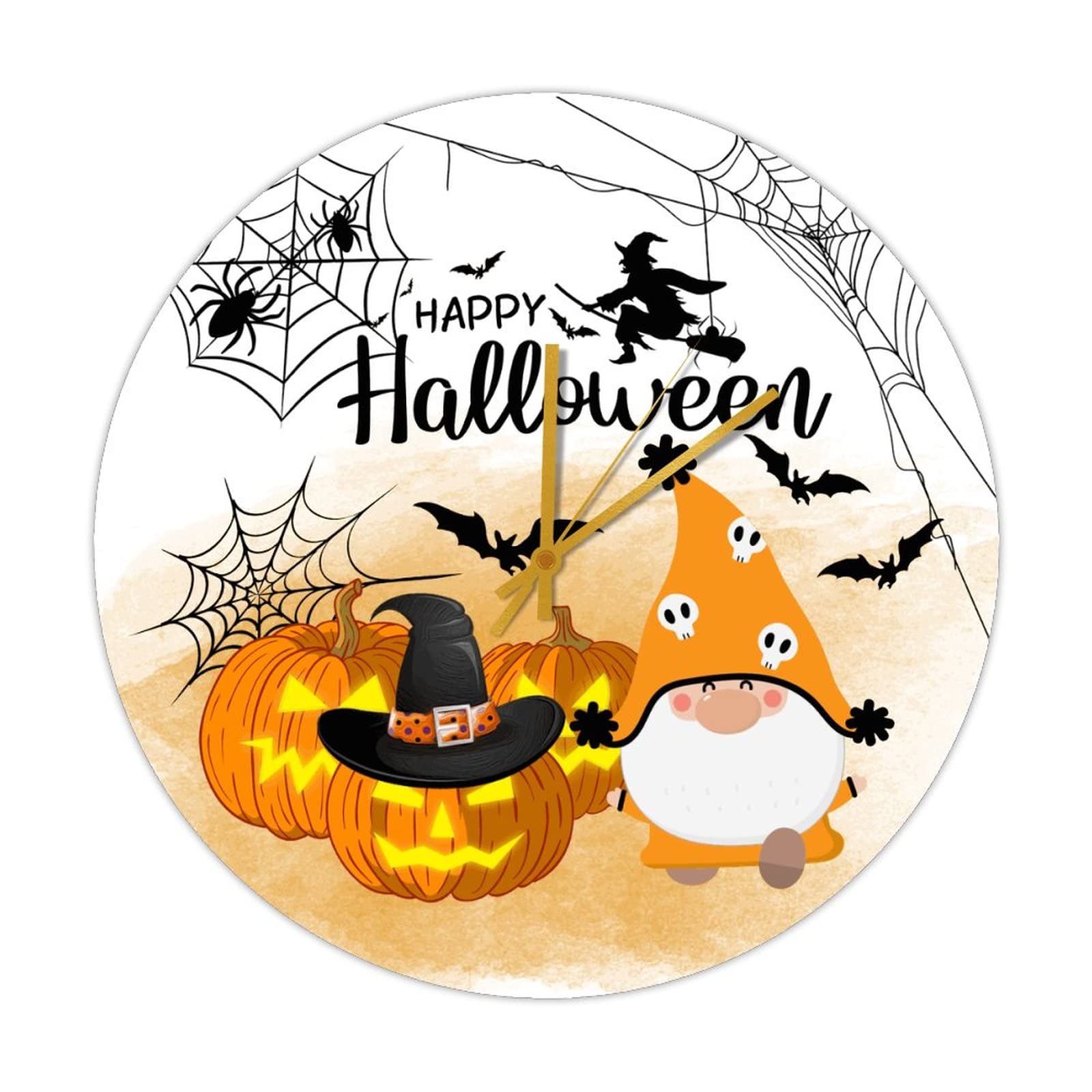 Horloge nain Halloween vintage | Idee cadeau deco maison bois