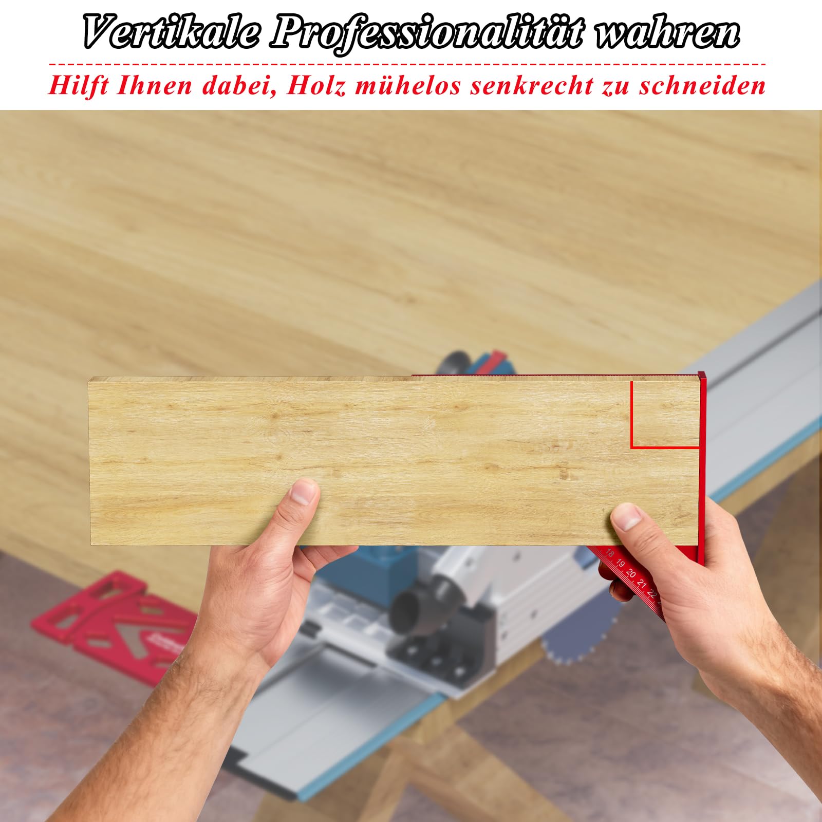 CNC-gefräster 90° Winkelanschlag Kompatibel mit Bosch FSN Führungsschiene – Präziser, Vertikaler Schnitt für Holz- und DIY-Projekte, Ideal für Holzplatten schneidarbeiten