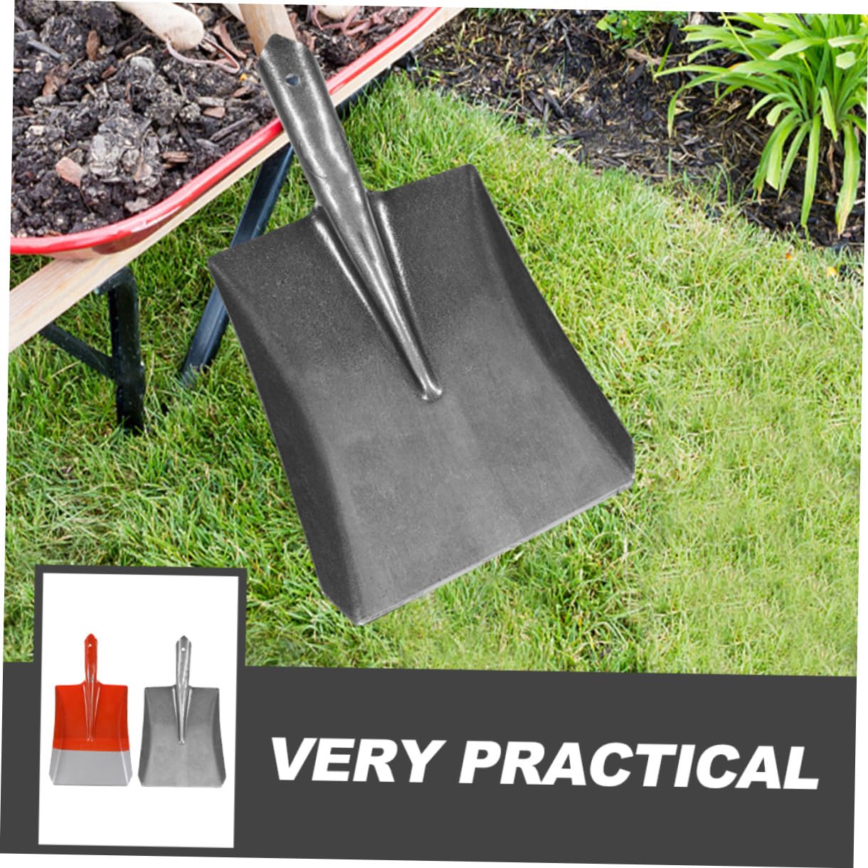2stücke Gartenschaufel Aus Kohlenstoffstahl Kleine Handschaufel Für Gartenarbeit Multifunktionale Gartenschaufel Ergonomischer Griff Zum Pflanzen Und Lockern