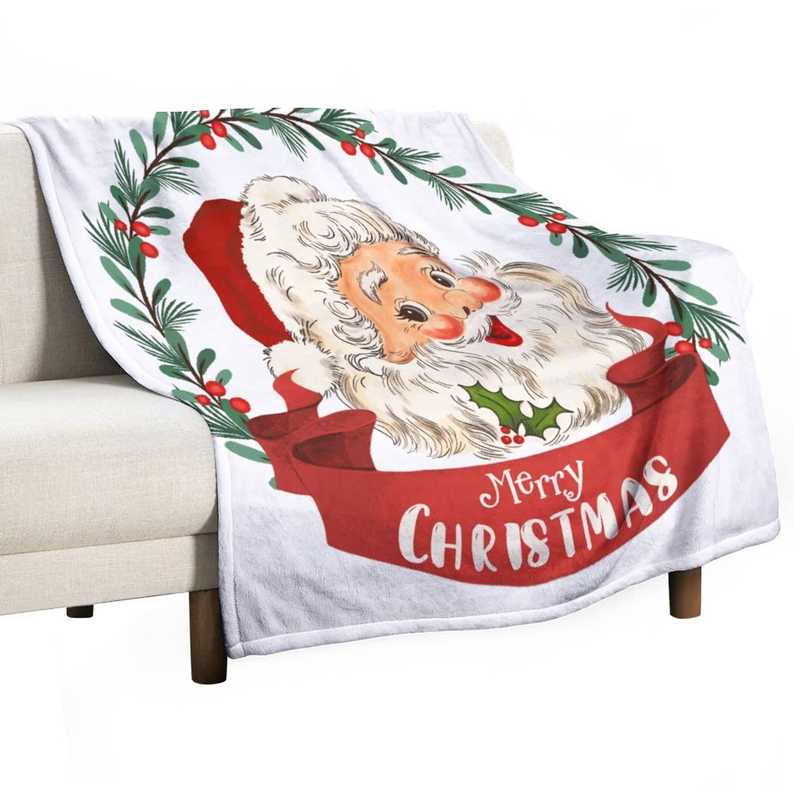 Plaid bonhomme de neige doux pour réchauffer vos soirées sur le canapé