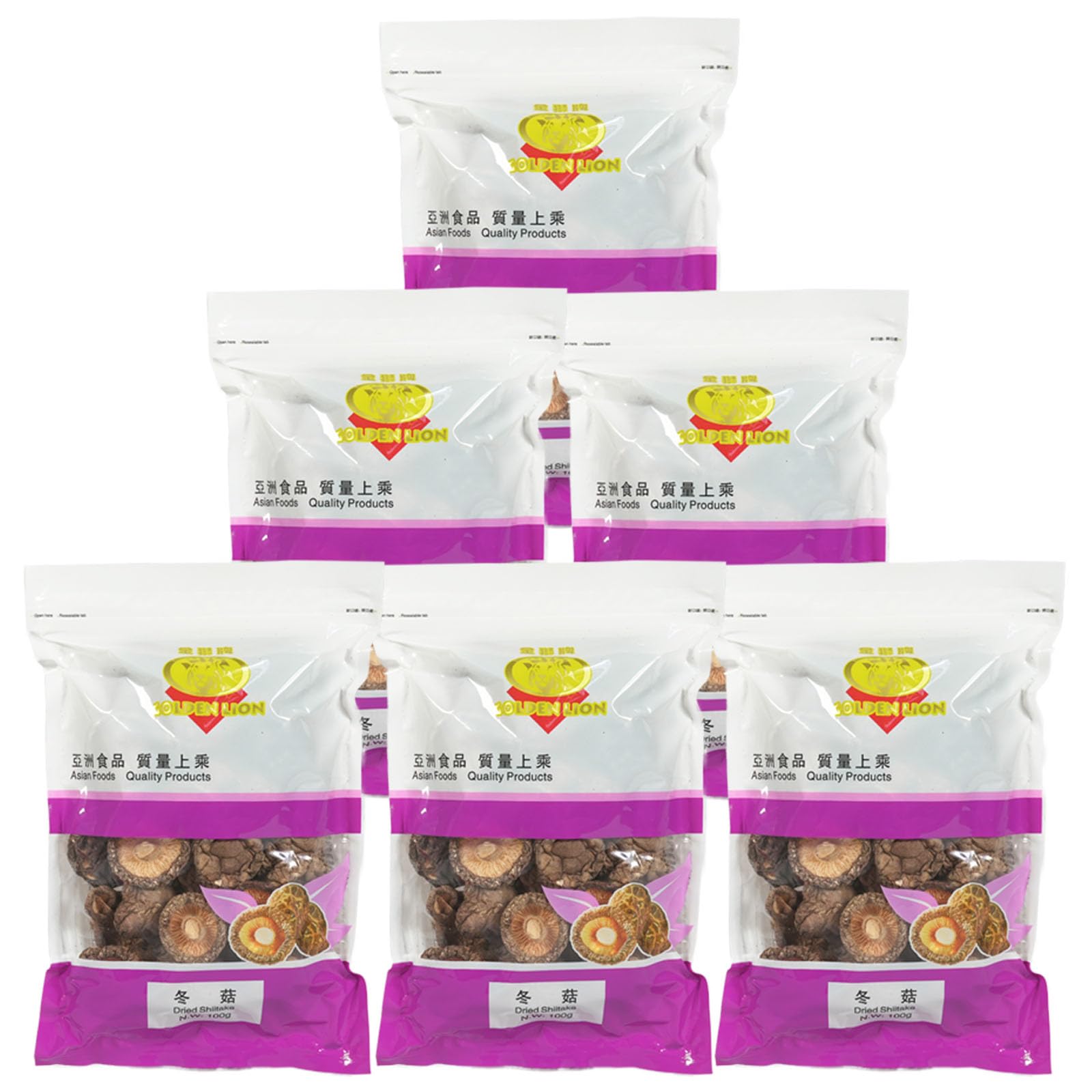 5er Pack (5x100g) GL Getrocknete Shiitake Pilze