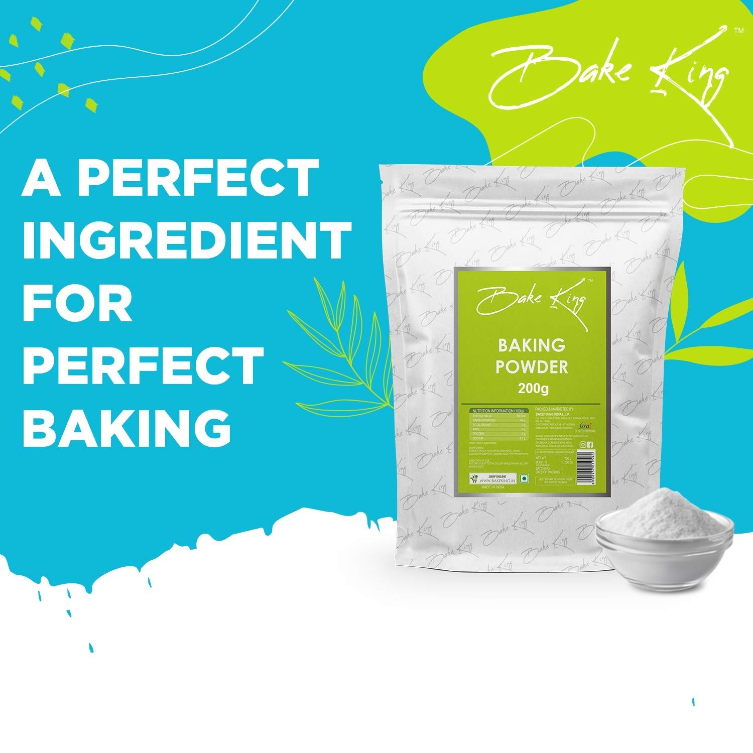 BAKE KING Baking Powder 200G Acting Baking Powder Baking Powder for