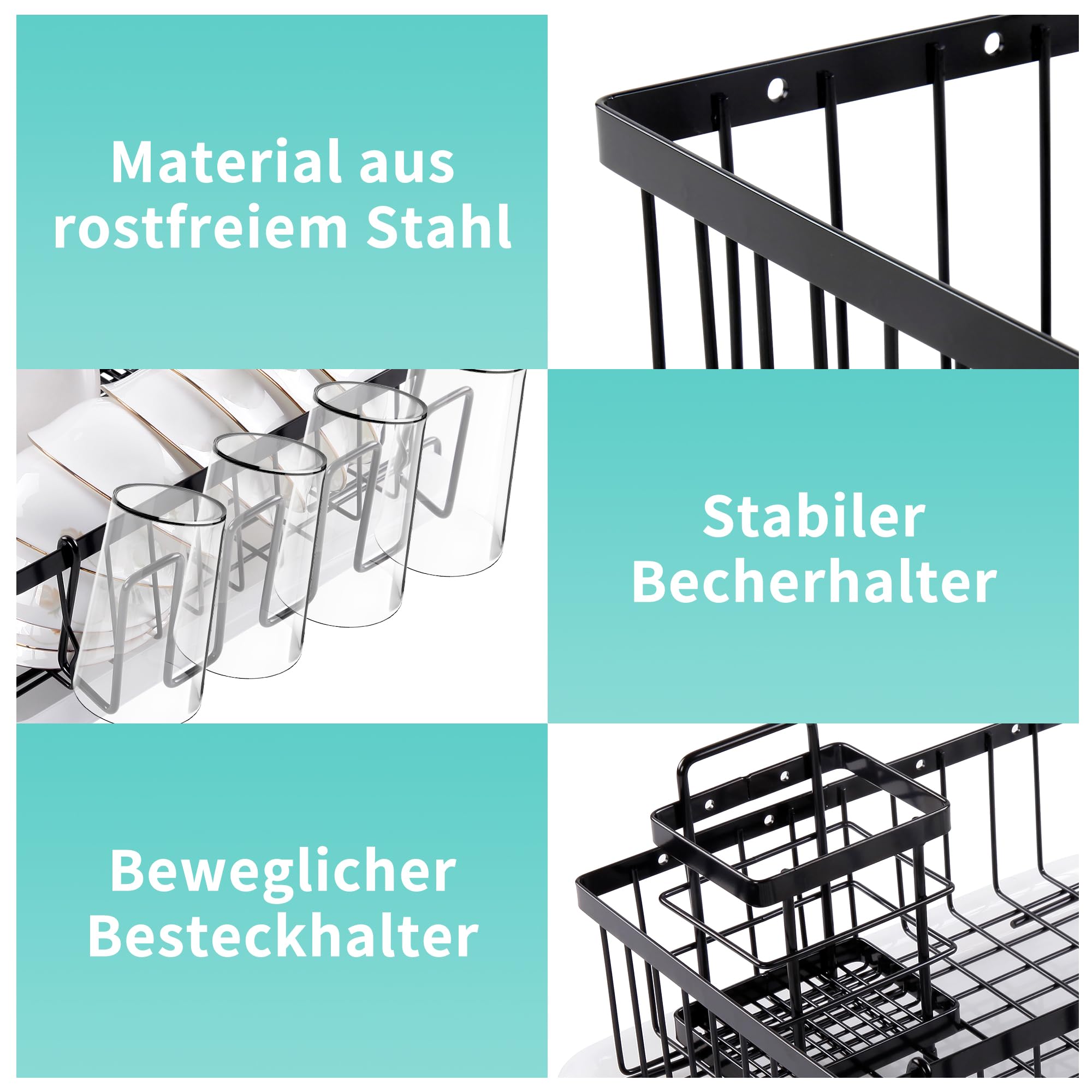 TONLEA Égouttoir à Vaisselle En Acier Inoxydable Pour