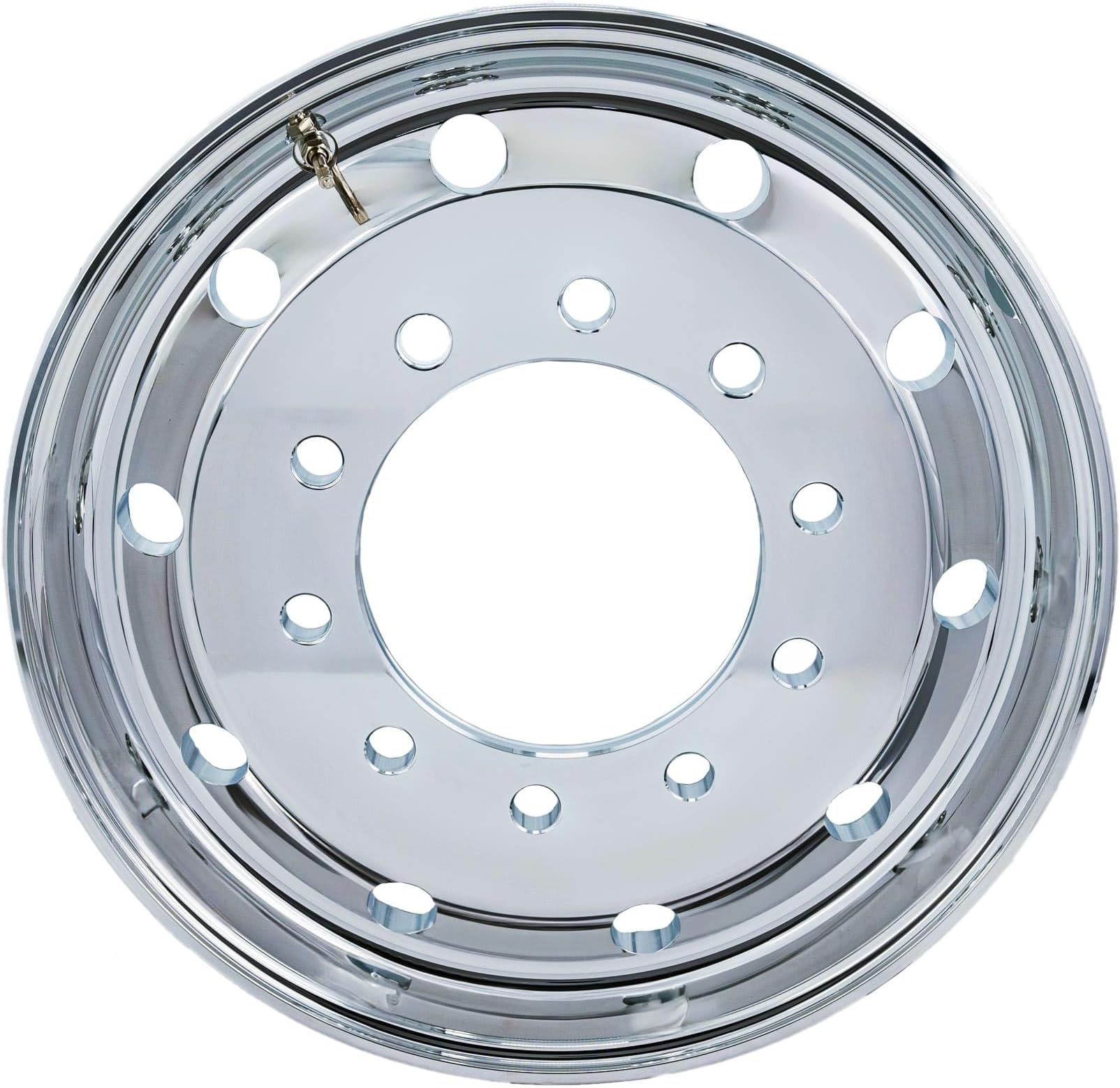 UNIRACING 22.5" x 9" Truck Wheels Super Single Forged Aluminum Rims Flat Face Mirror Polished Hub Pilot