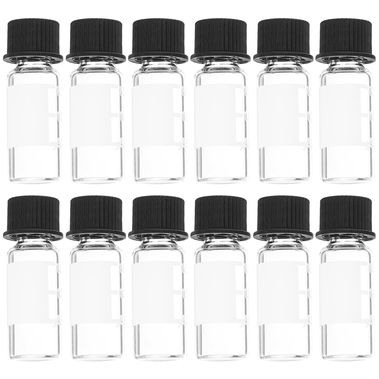 SOLUSTRE Vial de Muestra Rosca 8-425 de 2 Ml para Laboratorio, Material Sintético, Buen Sellado y Evita Fugas, Pack de 100 Unidades para Uso en Aceites Esenciales