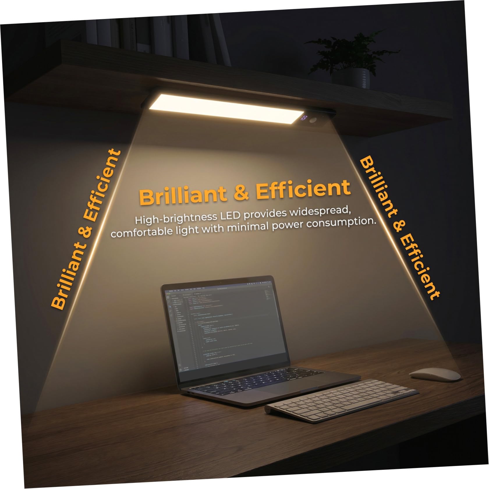 Yardwe 4 Pezzi Luci LED Sensore di Movimento Nero per Sottopensili Cucina e Scale, Design Compatto in Lega di Alluminio e Plastico Ampia Copertura Illuminante