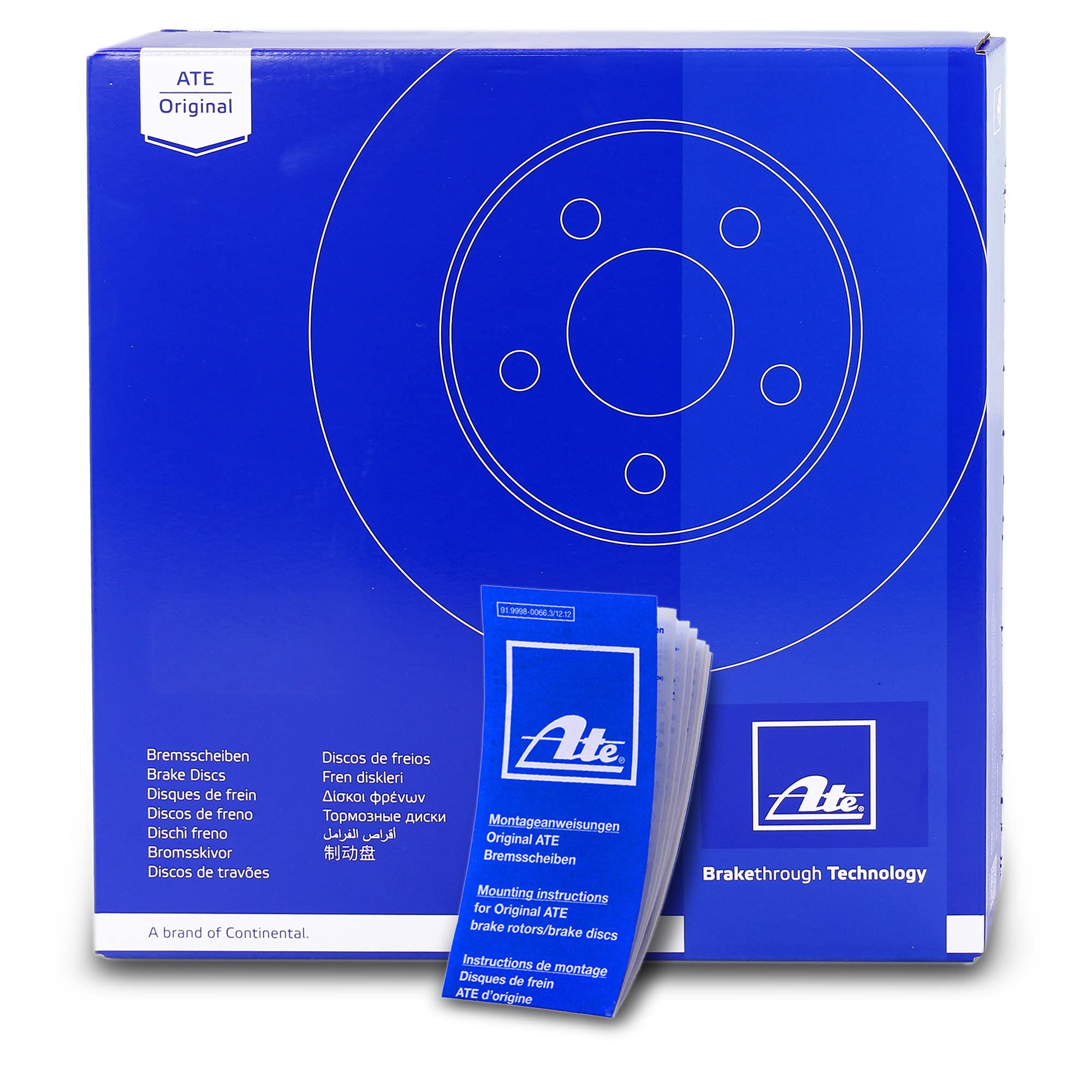ATE 2 discos de freno ventilados delanteros 24.0130-0243.1 ventilados | Compatible con: VOLVO S90 II, V90 II Cross Country, V90 II Combi, XC40, XC60 II, XC90 II